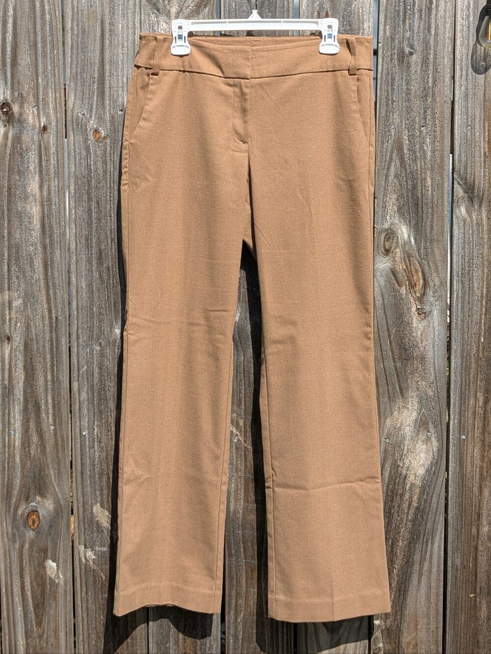 LOFT Straight Leg Pants in Camel Tan